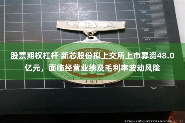 股票期权杠杆 新芯股份拟上交所上市募资48.0亿元，面临经营业绩及毛利率波动风险